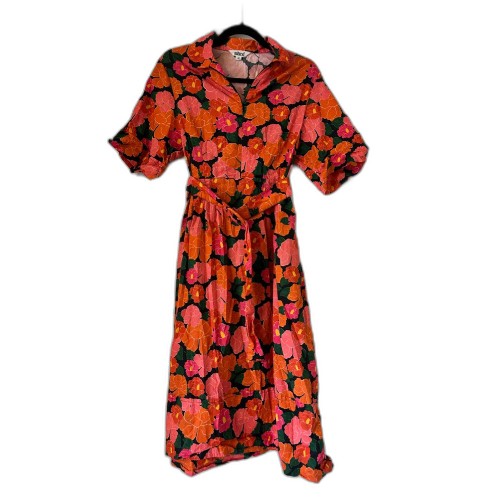 Mixed by Nasrin Remi Dress in Ruby XS